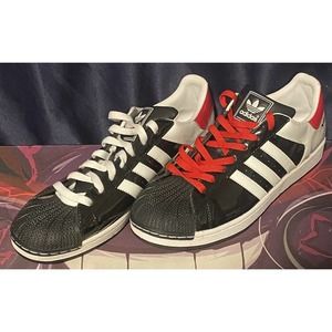 Adidas Superstar Men’s 13 Red / Black / White Sneakers ART 046377